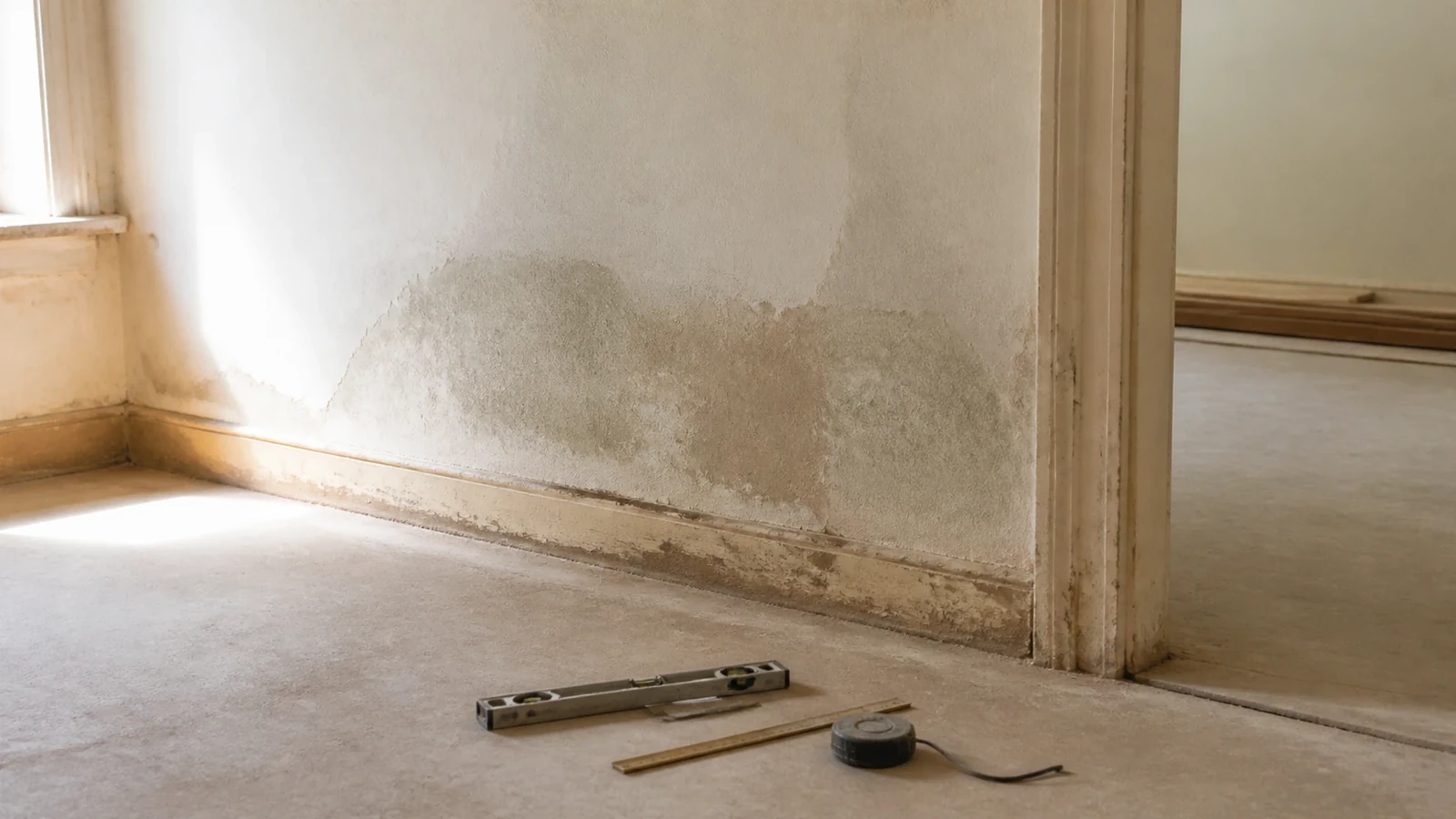 Diagnostiquer l’humidité des murs avant de traiter les surfaces — illustration